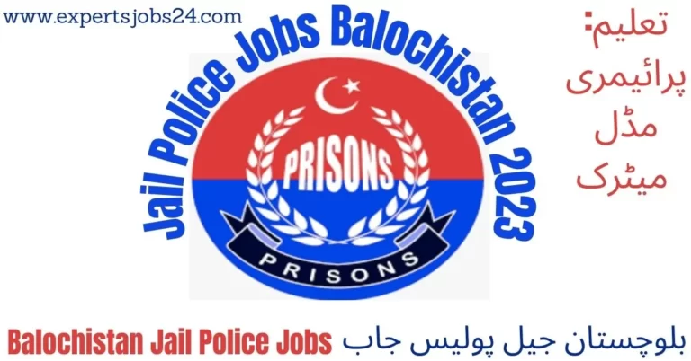 Jail Police Jobs Balochistan 2023